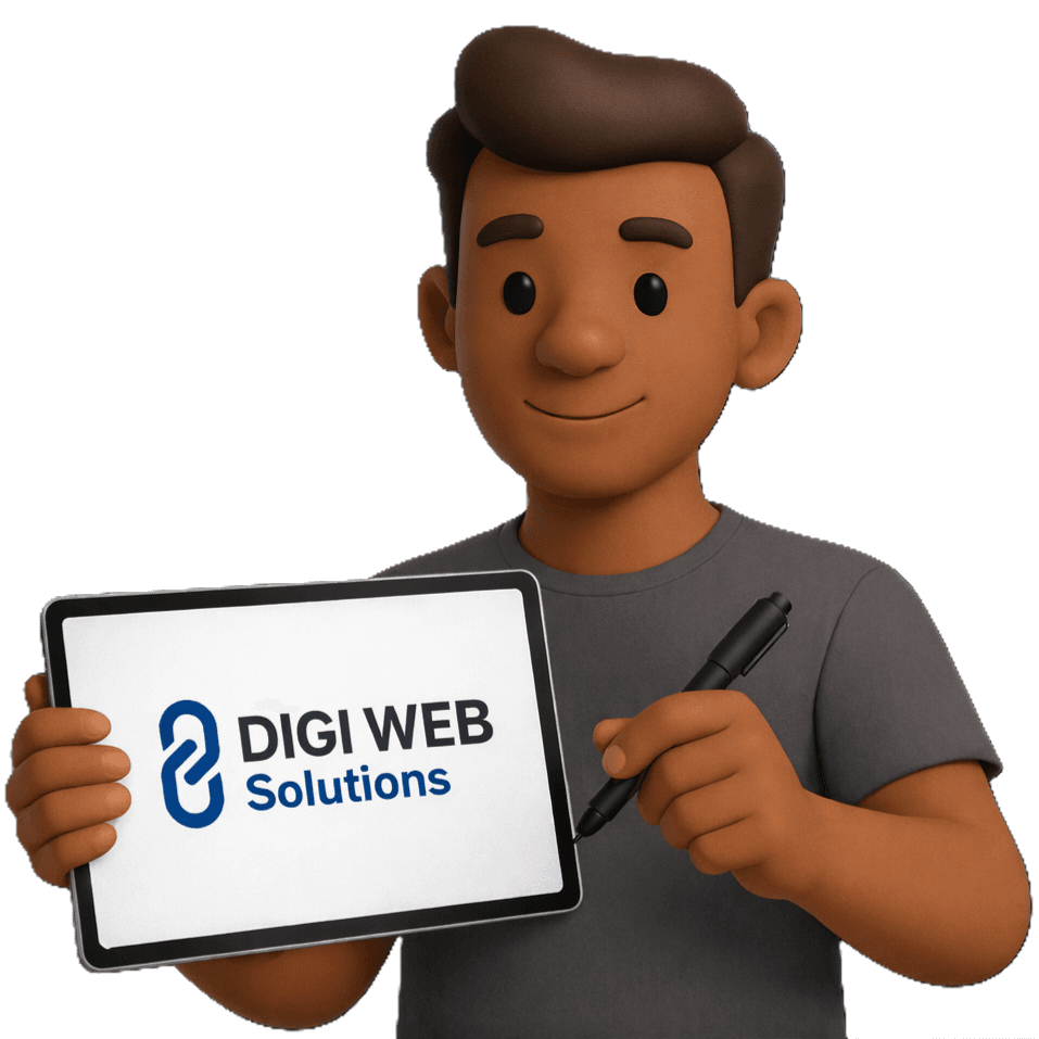 Illustration d'un développeur web travaillant sur un projet numérique